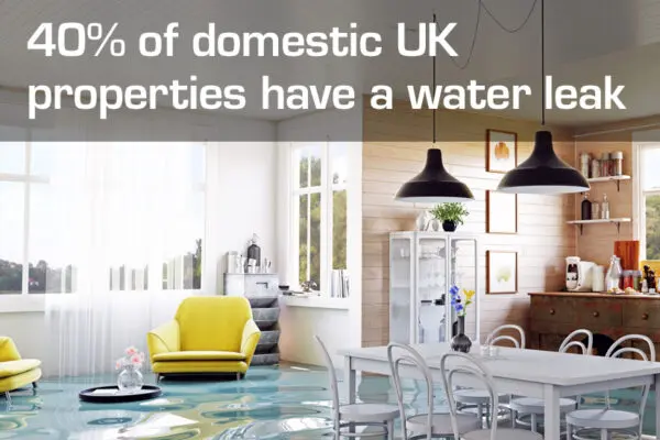40% of domestic UK properties have a water leak