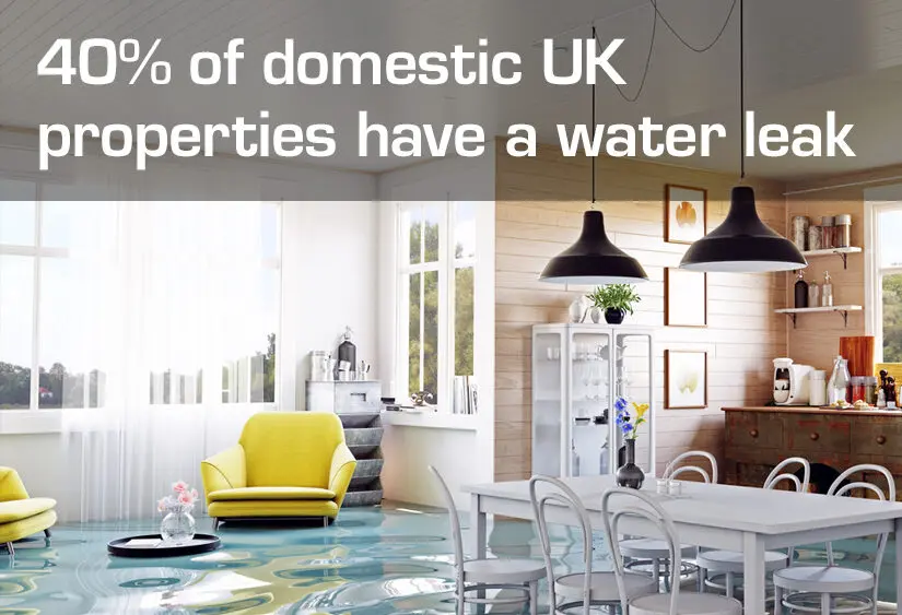 40% of domestic UK properties have a water leak