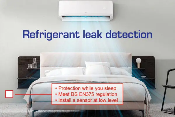 VRF / VRV air conditioning refrigerant leak detection with AT-SRG from Aquilar