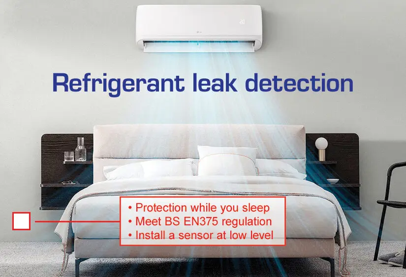 VRF / VRV air conditioning refrigerant leak detection with AT-SRG from Aquilar