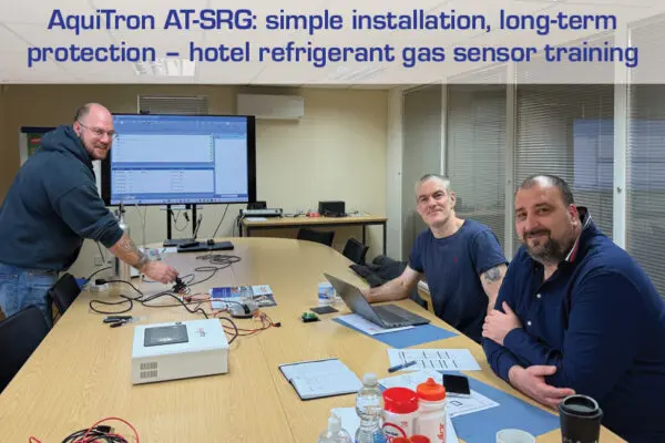 AquiTron AT-SRG refrigerant gas sensor installation and use training