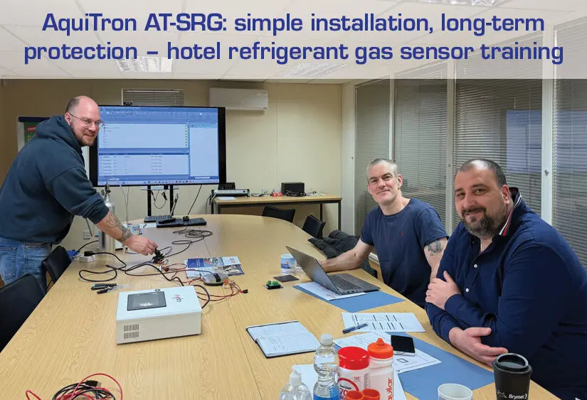 AquiTron AT-SRG refrigerant gas sensor installation and use training
