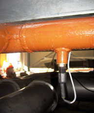 AT-OPSEN with remote sensor fitted in a steel pipe in pipe installation