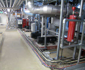 Refrigerant detection within the mechanical plant room