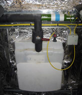 Electrical riser protected with TT1000 water sensing cable