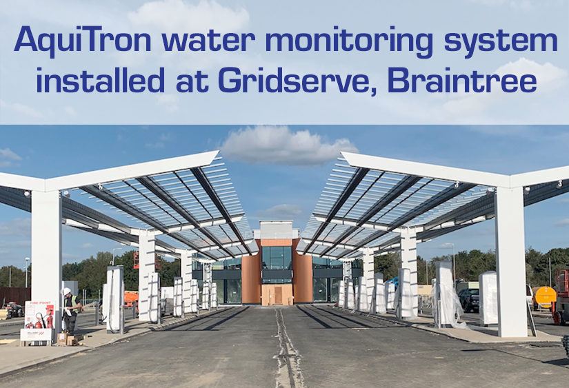 AquiTron water monitoring system installed at Gridserve, Braintree, Essex