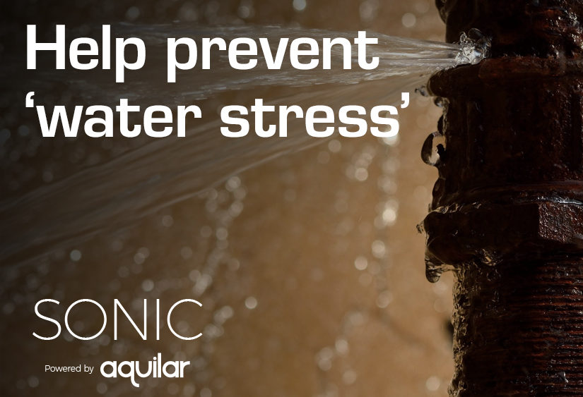 Help prevent 'water stress' with Sonic from Aquilar