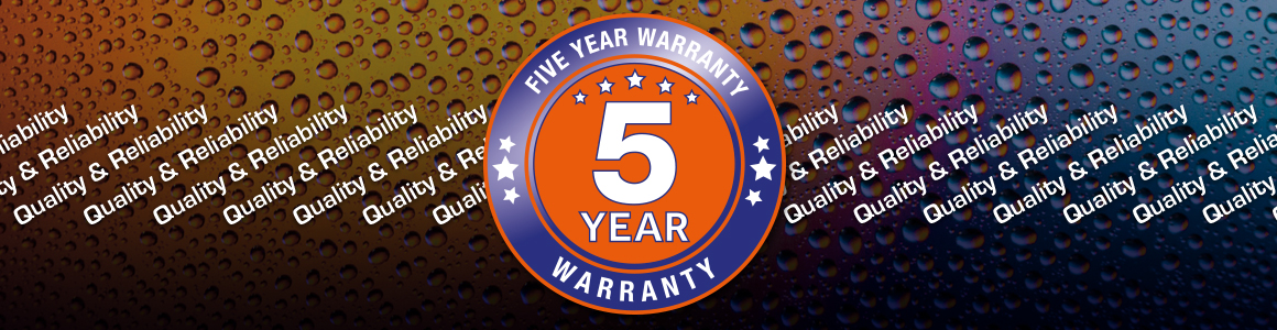 Aquilar leak detection products all come with a five year warranty