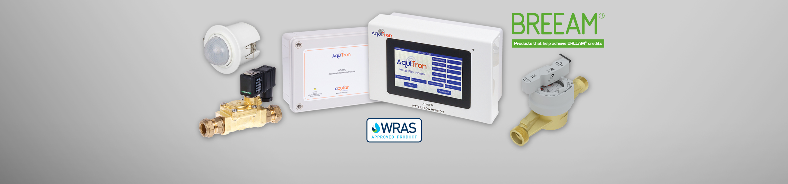 Aquilar BREEAM and WRAS Approved products for leak detection